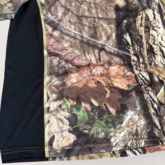 Mossy Oak Mens Short Sleeve Camo Dri More Tech Hunting Jersey T Shirt XL Brown - Picture 4 of 11
